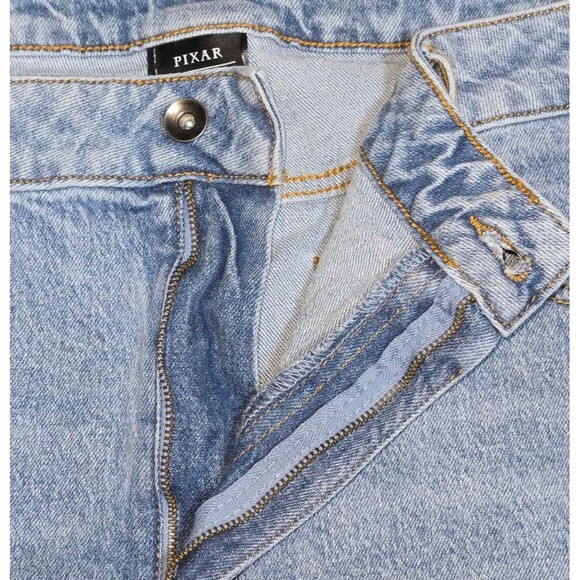 Her Universe / Pixar Toy Story Med-Light Wash High Rise Mom Jeans Plus Size 22 - Picture 6 of 13